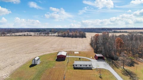 Aerial view at 11757 E 1000 S-27, Hartford City, IN