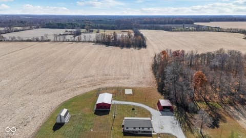 Aerial view at 11757 E 1000 S-27, Hartford City, IN