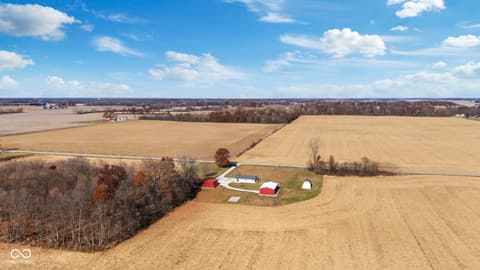 Aerial view at 11757 E 1000 S-27, Hartford City, IN