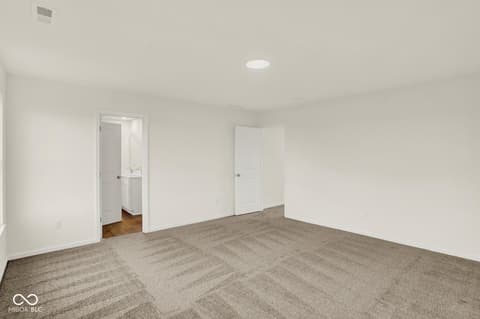 Primary bedroom at 1353 Mahoning Road, Sheridan, IN