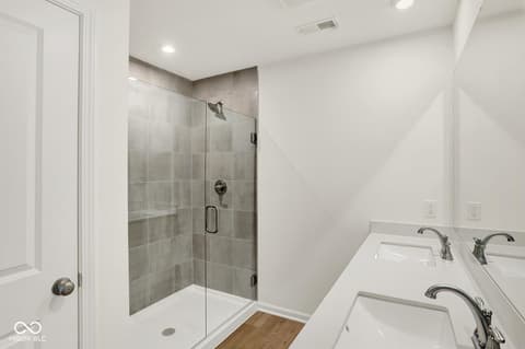 Primary bathroom at 1353 Mahoning Road, Sheridan, IN