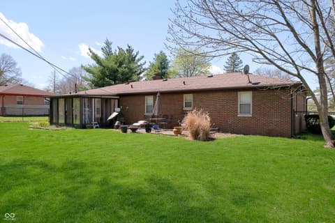 Backyard at 4435 Chatham Place, Indianapolis, IN
