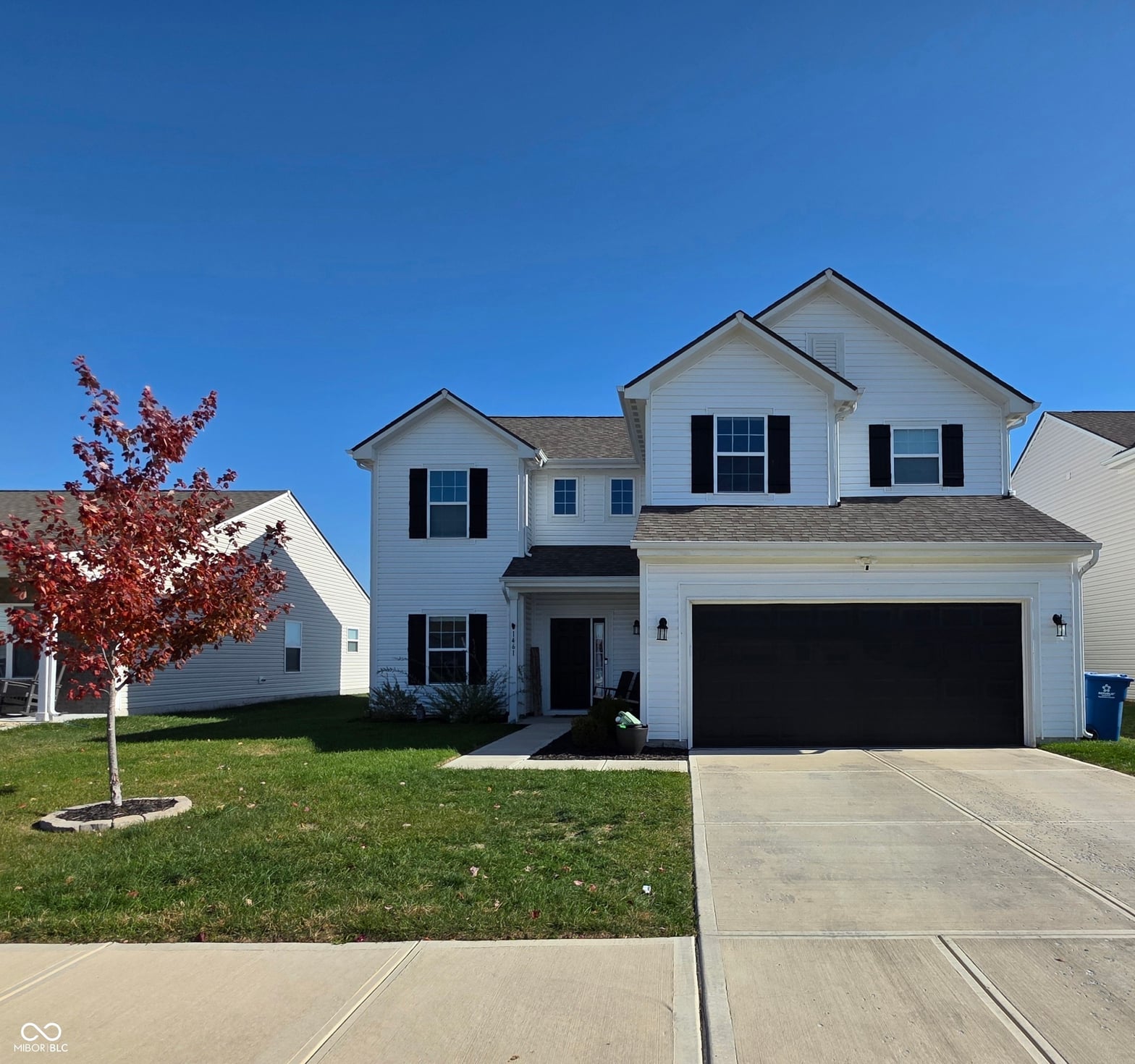 Front exterior at 1461 Bigleaf Drive, Sheridan, IN