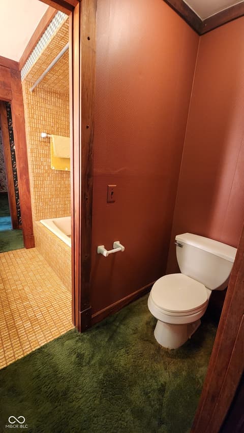 Bathroom at 1677 W Forest Road, Crawfordsville, IN