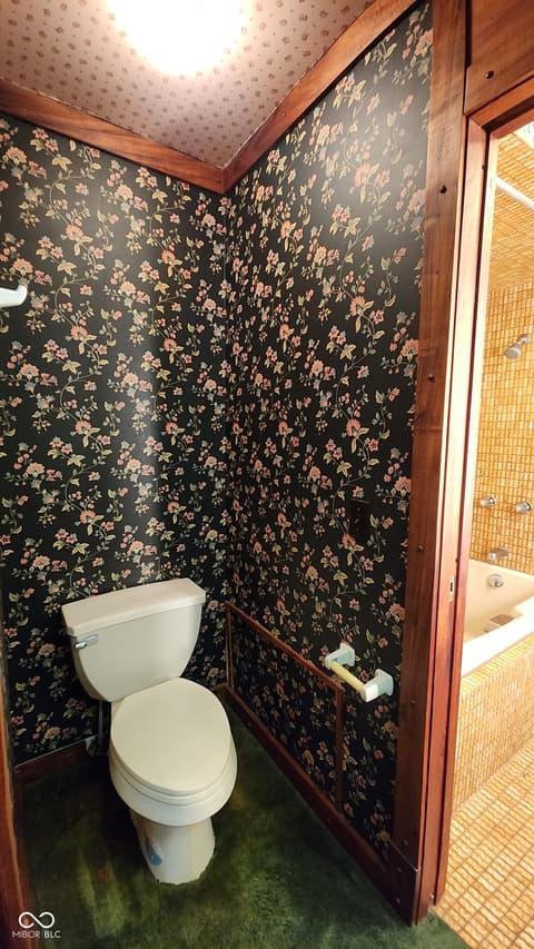 Bathroom at 1677 W Forest Road, Crawfordsville, IN
