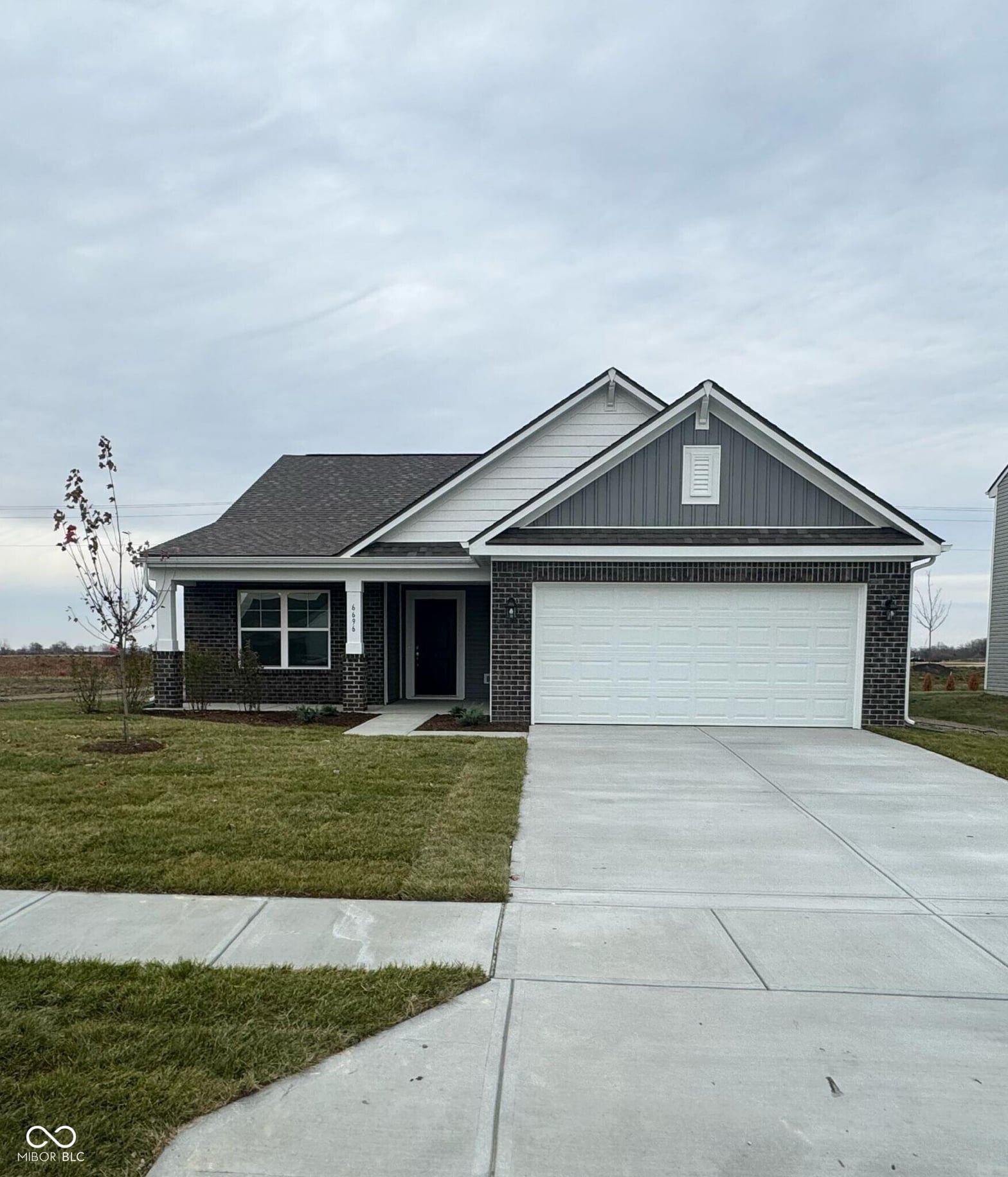 Front exterior at 6696 Blackthorne Drive, Pendleton, IN