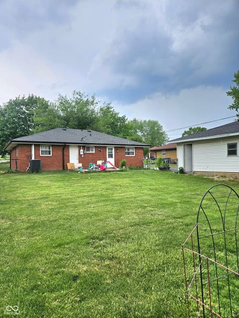Backyard at 631 Memorial Drive, Beech Grove, IN