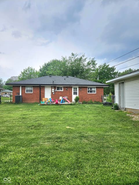 Backyard at 631 Memorial Drive, Beech Grove, IN