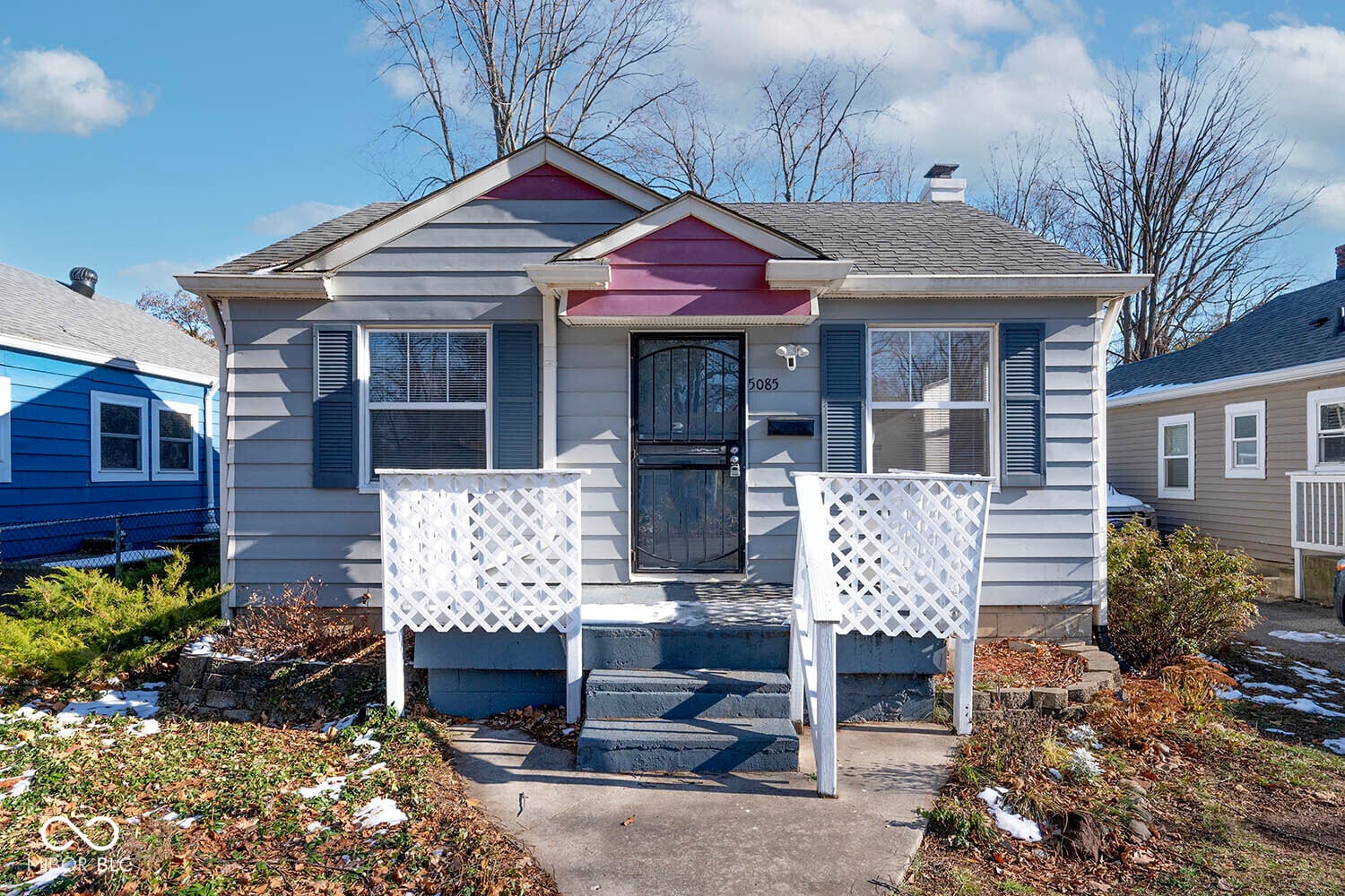 Front exterior at 5085 Kingsley Drive, Indianapolis, IN