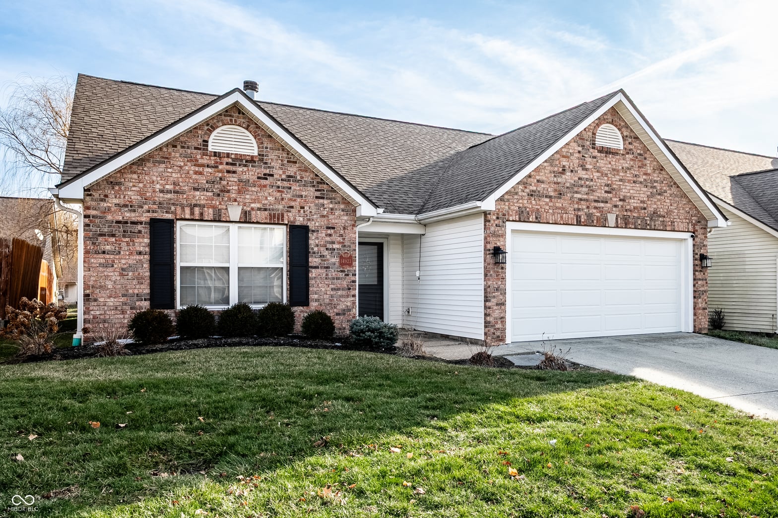 Front exterior at 14923 Silver Thorne Way, Carmel, IN