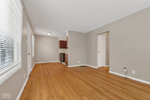 Living room at 6676 E 18th Street, Indianapolis, IN