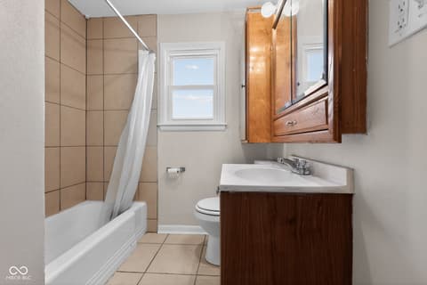 Bathroom at 6676 E 18th Street, Indianapolis, IN