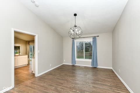 Dining room at 13035 Wembly Road, Carmel, IN — Bright, spacious dining area with modern finishes.
