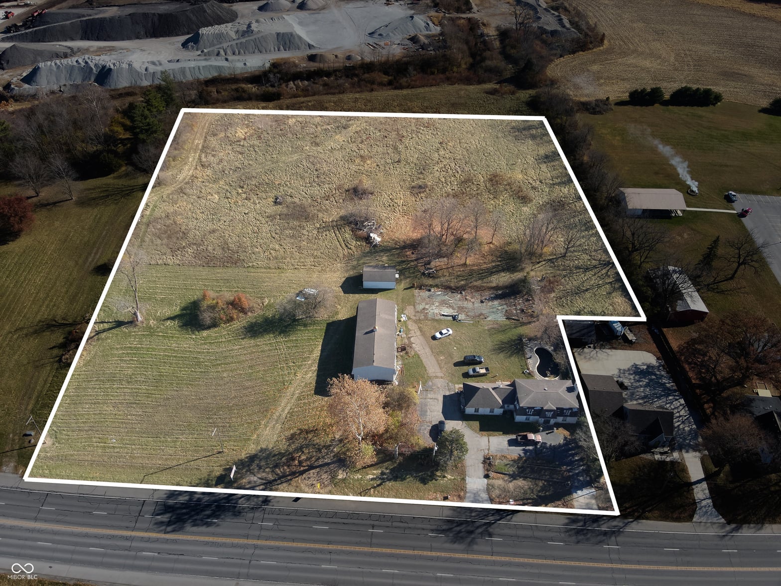 Aerial view at 5208 S State Road 67, Anderson, IN