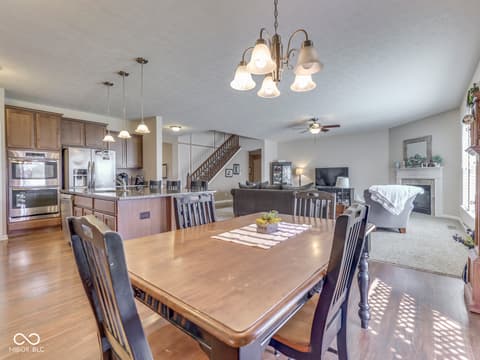 Dining room at 4687 Shady Ridge Row, Greenwood, IN