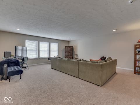 Living room at 4687 Shady Ridge Row, Greenwood, IN