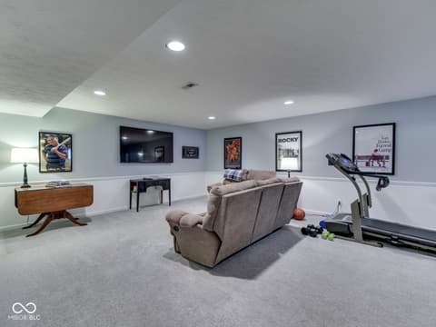 Living room at 4687 Shady Ridge Row, Greenwood, IN
