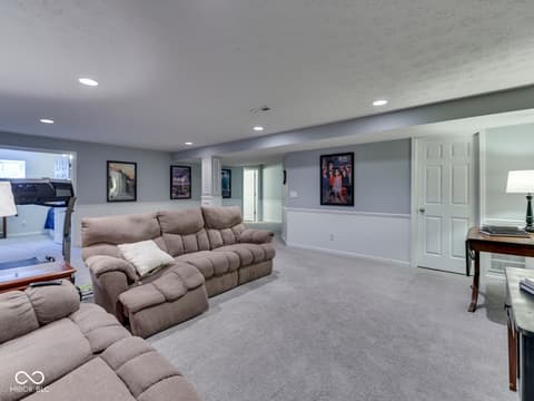 Living room at 4687 Shady Ridge Row, Greenwood, IN