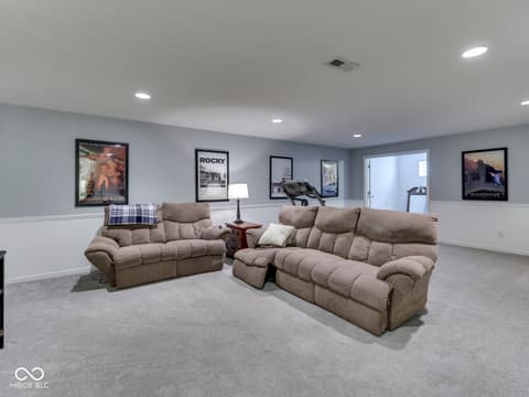 Living room at 4687 Shady Ridge Row, Greenwood, IN