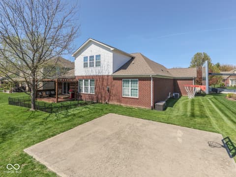 Backyard at 4687 Shady Ridge Row, Greenwood, IN