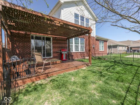 Backyard at 4687 Shady Ridge Row, Greenwood, IN