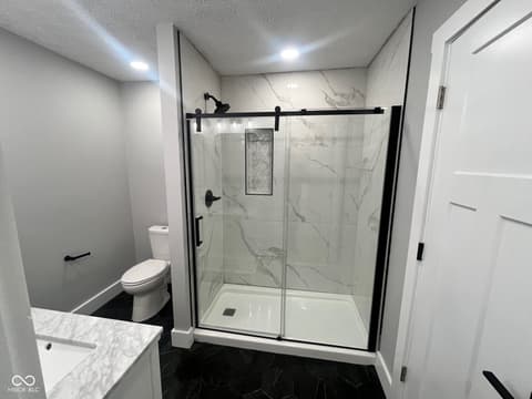 Primary bathroom at 5646 Paradise Drive, Martinsville, IN