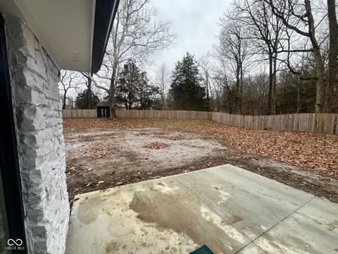 Yard at 5646 Paradise Drive, Martinsville, IN