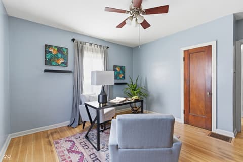 Home office at 1029 N Drexel Avenue, Indianapolis, IN