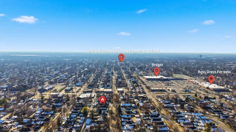 Aerial view at 1029 N Drexel Avenue, Indianapolis, IN