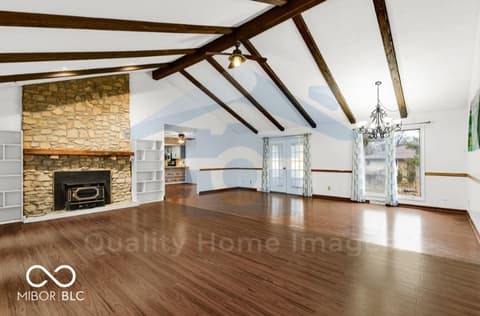 Living room at 4066 Roamin Drive, Greenwood, IN
