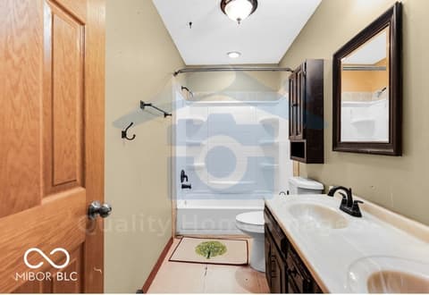 Bathroom at 4066 Roamin Drive, Greenwood, IN