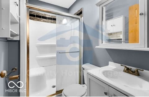 Bathroom at 4066 Roamin Drive, Greenwood, IN