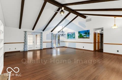 Living room at 4066 Roamin Drive, Greenwood, IN