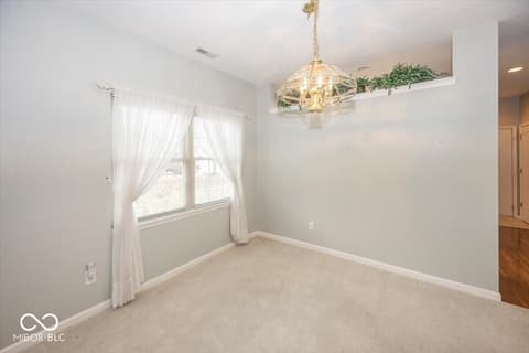 Dining room at 1594 Stonewall Drive, Greenfield, IN