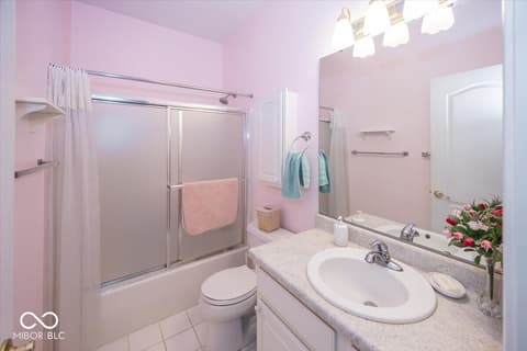 Bathroom at 1594 Stonewall Drive, Greenfield, IN