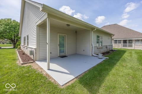 Backyard at 1594 Stonewall Drive, Greenfield, IN