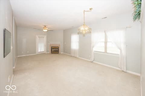 Living room at 1594 Stonewall Drive, Greenfield, IN