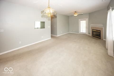 Living room at 1594 Stonewall Drive, Greenfield, IN