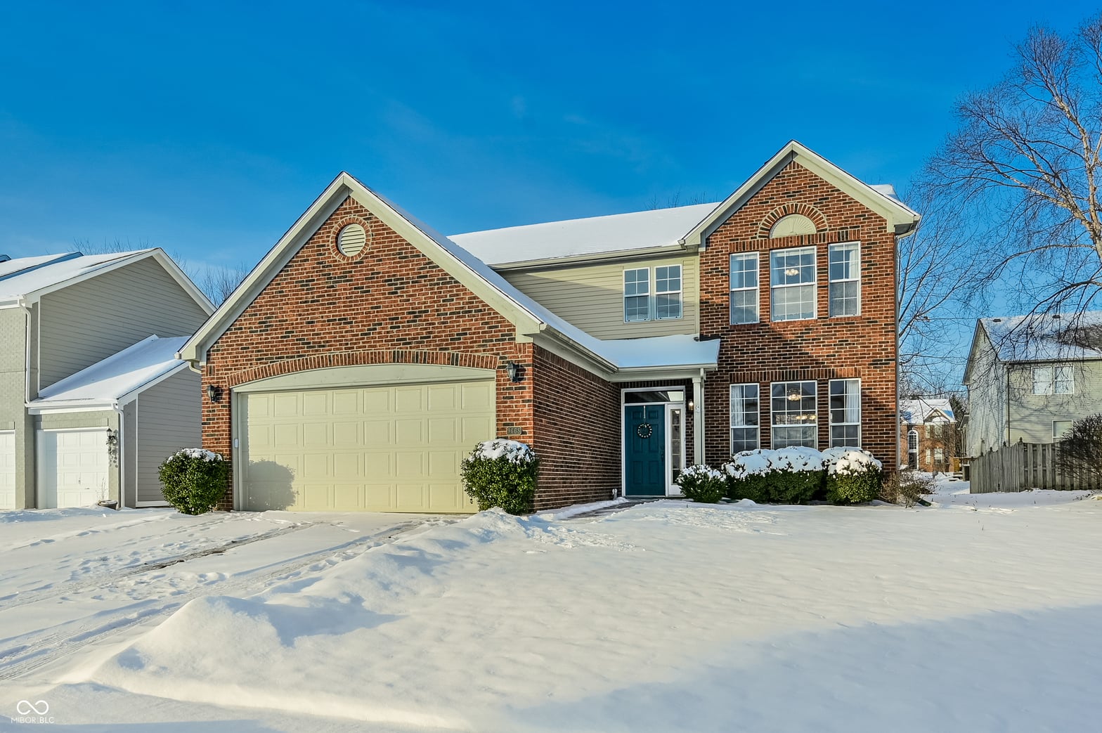 Front exterior at 9668 Troon Court, Carmel, IN