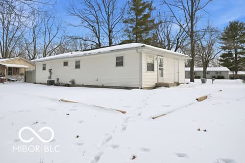 Side exterior at 11028 Monroe Court, Indianapolis, IN