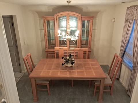 Dining room at 5369 Deer Creek Drive, Indianapolis, IN