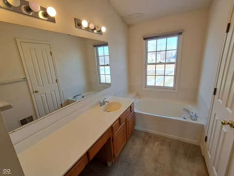 Primary bathroom at 5369 Deer Creek Drive, Indianapolis, IN