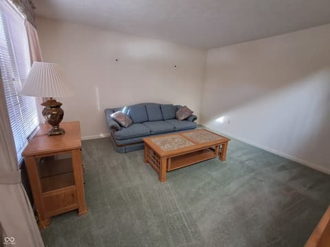 Living room at 5369 Deer Creek Drive, Indianapolis, IN