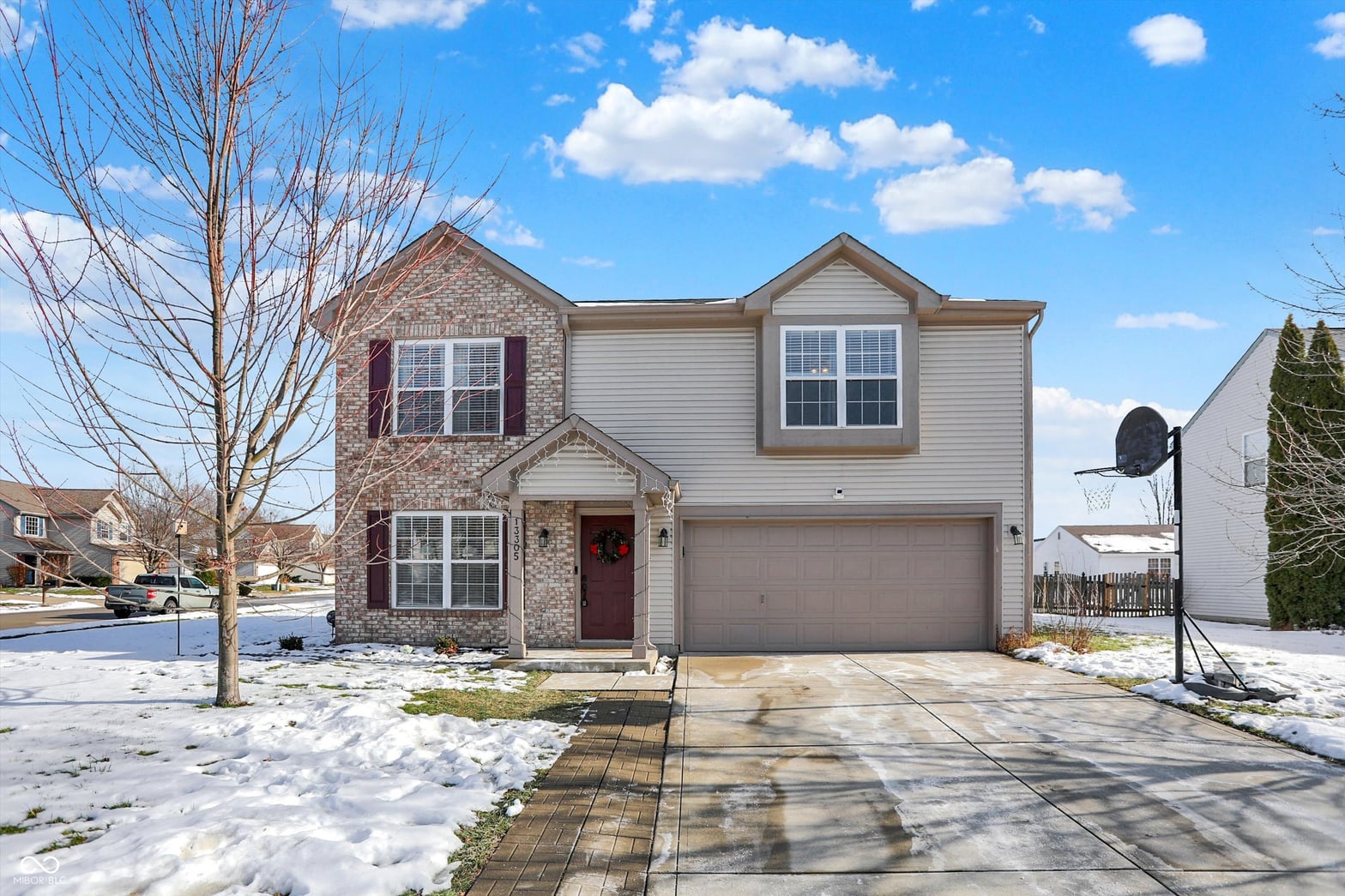 Front exterior at 13305 Huff Boulevard, Fishers, IN