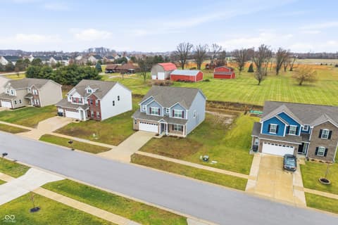 Aerial view at 1148 Lakeshore Drive, Greenwood, IN