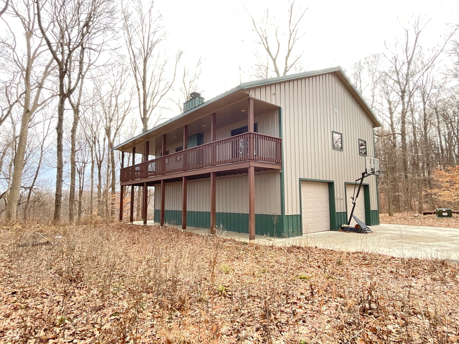 Front exterior at 12144 Fertig Road, Poland, IN