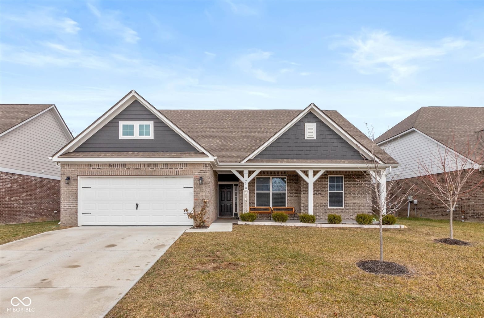 Front exterior at 2318 Riviera Place, Greenwood, IN