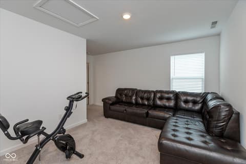 Living room at 2318 Riviera Place, Greenwood, IN