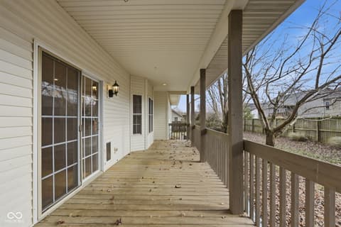 Outdoor living area at 4201 W Coffey Lane, Bloomington, IN
