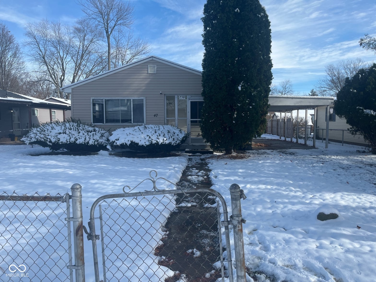 Front exterior at 47 S Brentwood Avenue, Indianapolis, IN